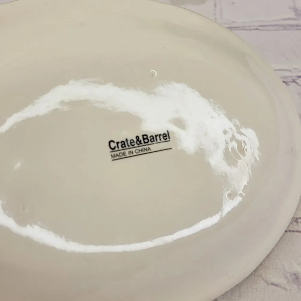 Crate & Barrel Cheddar Cheese Oval Serving Plate (See also Jack and Camembert)
